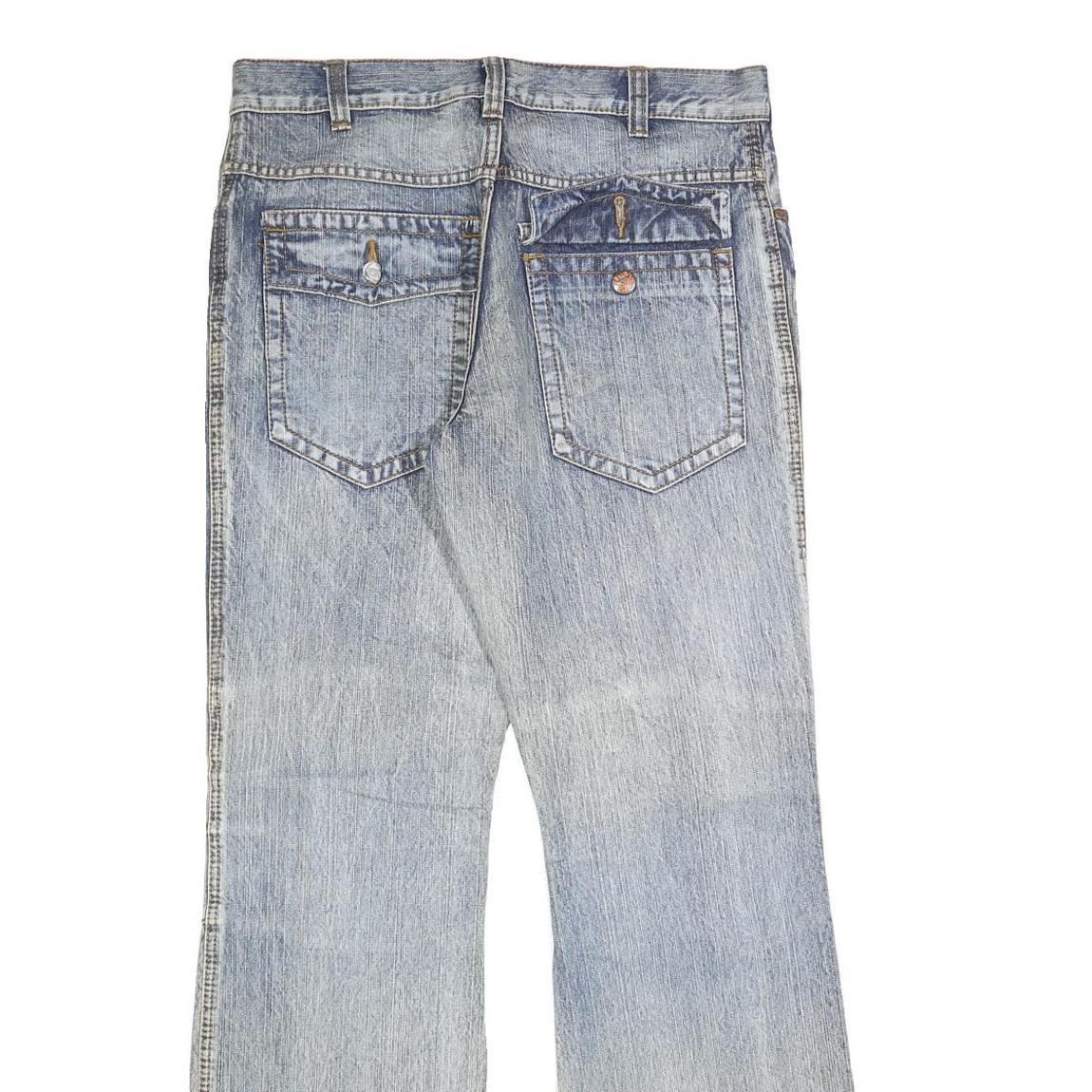 CLOCKHOUSE Mens Regular Blue Denim Jeans W34 L34 Zip Closure Classic Pockets