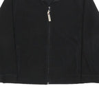 WOOLRICH Womens Black Jacket L Polyester Plain Zip Casual Outdoor Lightweight