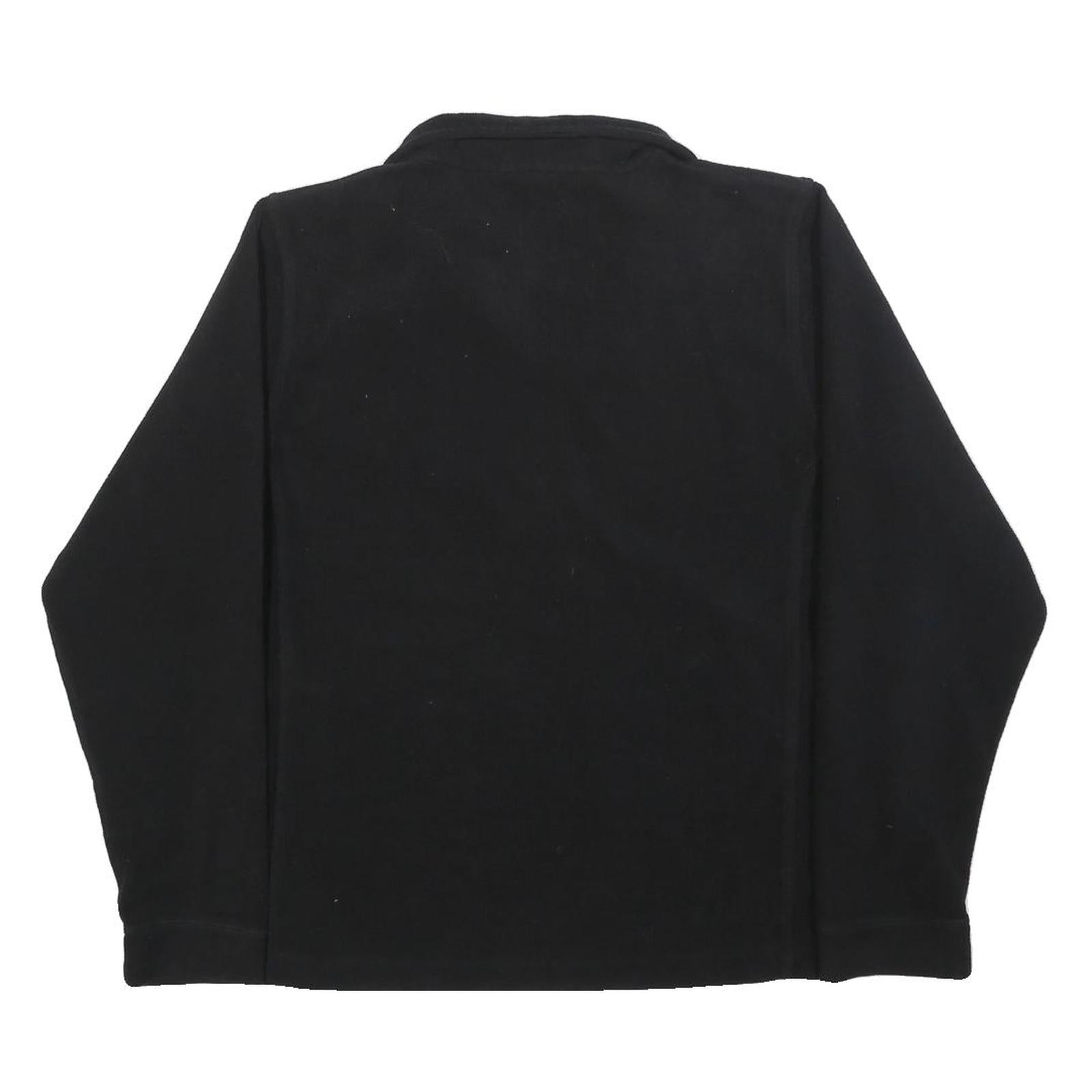 WOOLRICH Womens Black Jacket L Polyester Plain Zip Casual Outdoor Lightweight