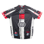 MAX HURZELER Full Zip Cycling Mens Jersey Black High Neck L