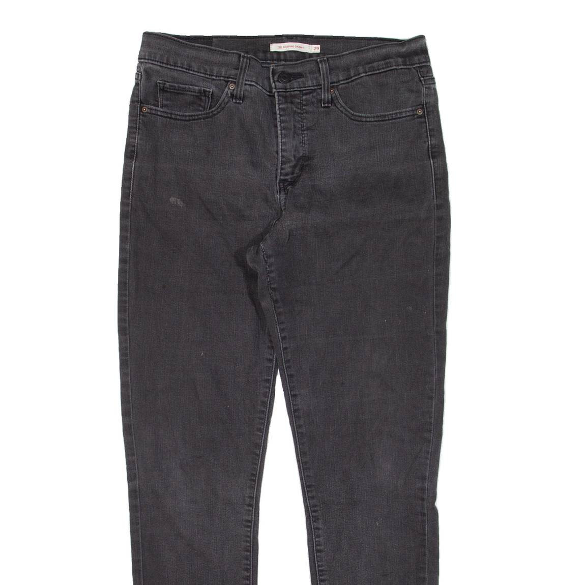 LEVI'S 311 Womens Jeans Black Slim Skinny W29 L30