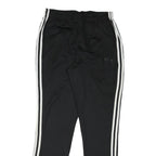 ADIDAS Mens Joggers Black & White Slim Straight L W28 L28 Comfortable Sportswear