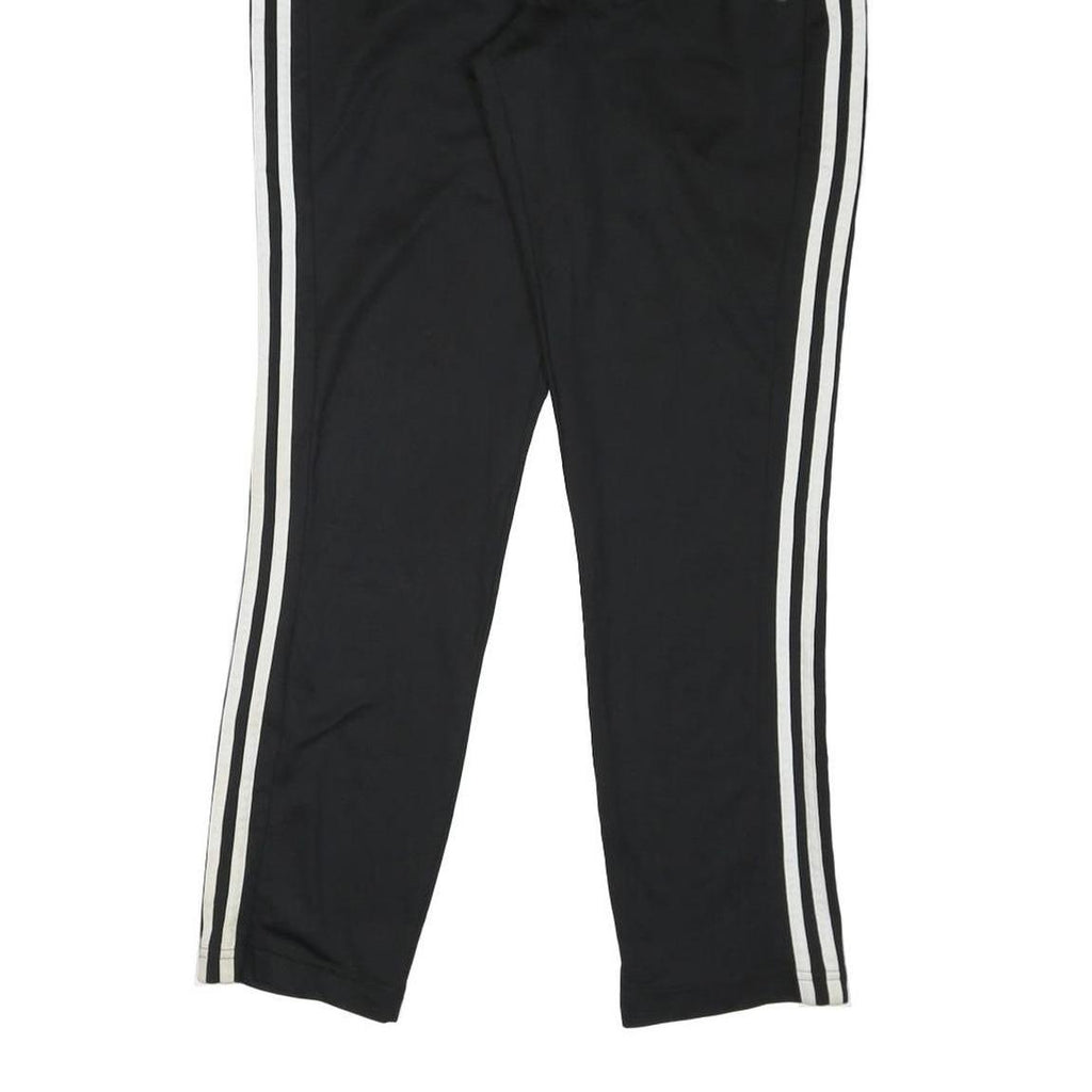 ADIDAS Mens Joggers Black & White Slim Straight L W28 L28 Comfortable Sportswear