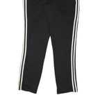 ADIDAS Mens Joggers Black & White Slim Straight L W28 L28 Comfortable Sportswear