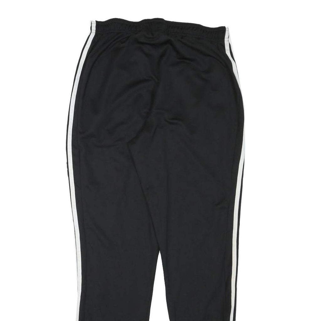 ADIDAS Mens Joggers Black & White Slim Straight L W28 L28 Comfortable Sportswear