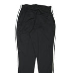 ADIDAS Mens Joggers Black & White Slim Straight L W28 L28 Comfortable Sportswear
