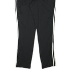 ADIDAS Mens Joggers Black & White Slim Straight L W28 L28 Comfortable Sportswear