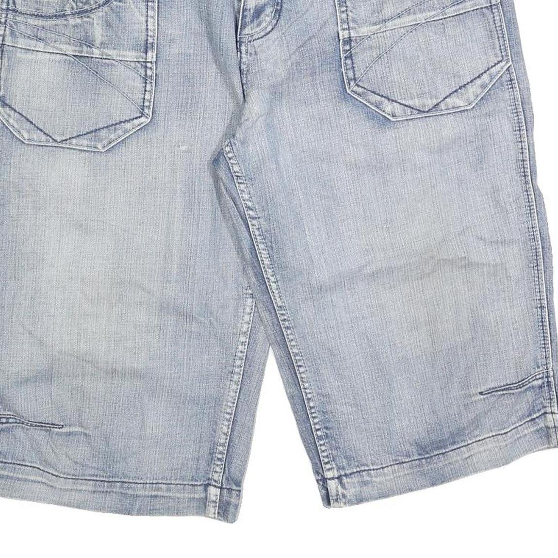 SOUTHERN Mens Shorts Blue Casual L W36 Cotton Blend Lightweight Stylish