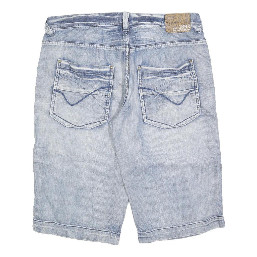 SOUTHERN Mens Shorts Blue Casual L W36 Cotton Blend Lightweight Stylish