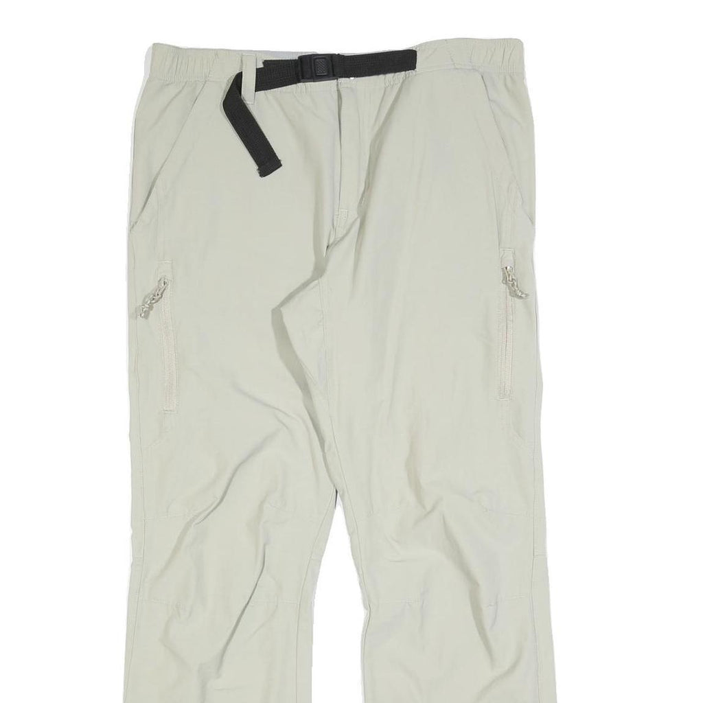TRESPASS Mens Regular Beige Trousers W32 L30 Outdoor Zip Pockets Comfort
