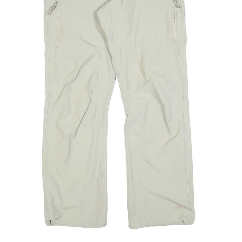 TRESPASS Mens Regular Beige Trousers W32 L30 Outdoor Zip Pockets Comfort