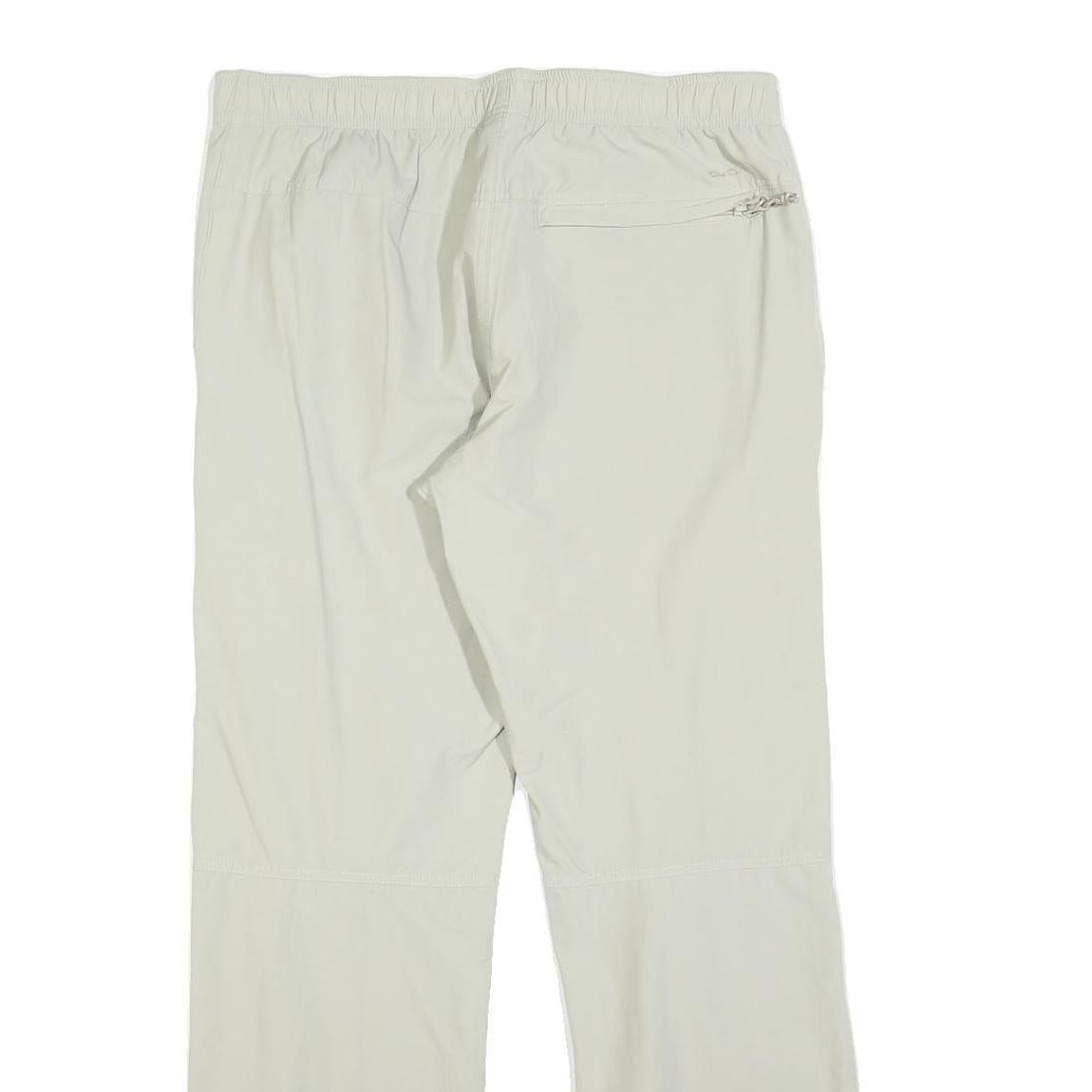 TRESPASS Mens Regular Beige Trousers W32 L30 Outdoor Zip Pockets Comfort