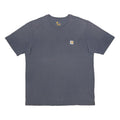CARHARTT Mens Blue Pocket T-Shirt XL Short Sleeve Crew Neck Cotton Blend