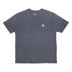 CARHARTT Mens Blue Pocket T-Shirt XL Short Sleeve Crew Neck Cotton Blend
