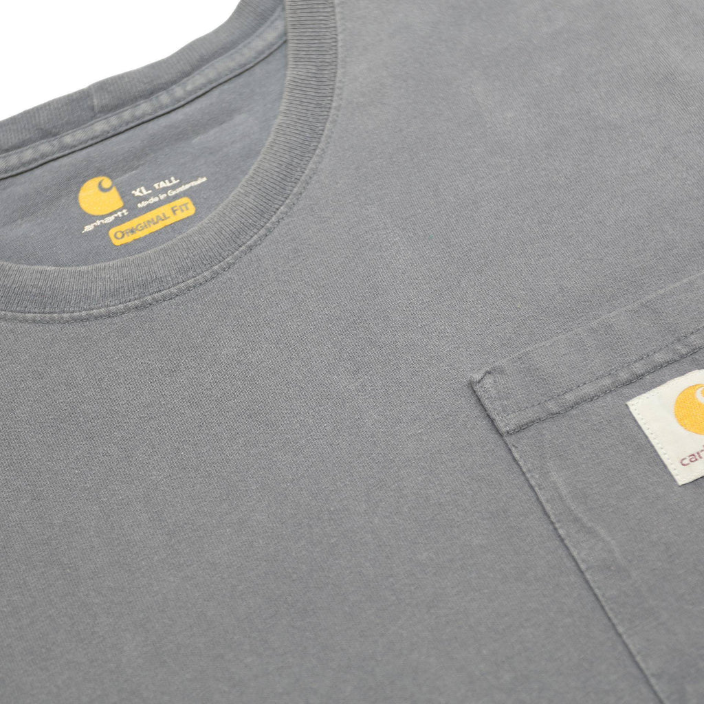 CARHARTT Mens Blue Pocket T-Shirt XL Short Sleeve Crew Neck Cotton Blend