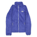 THE NORTH FACE Womens Blue Jacket S Polyester Fleece Outdoor Warm Zip-Up