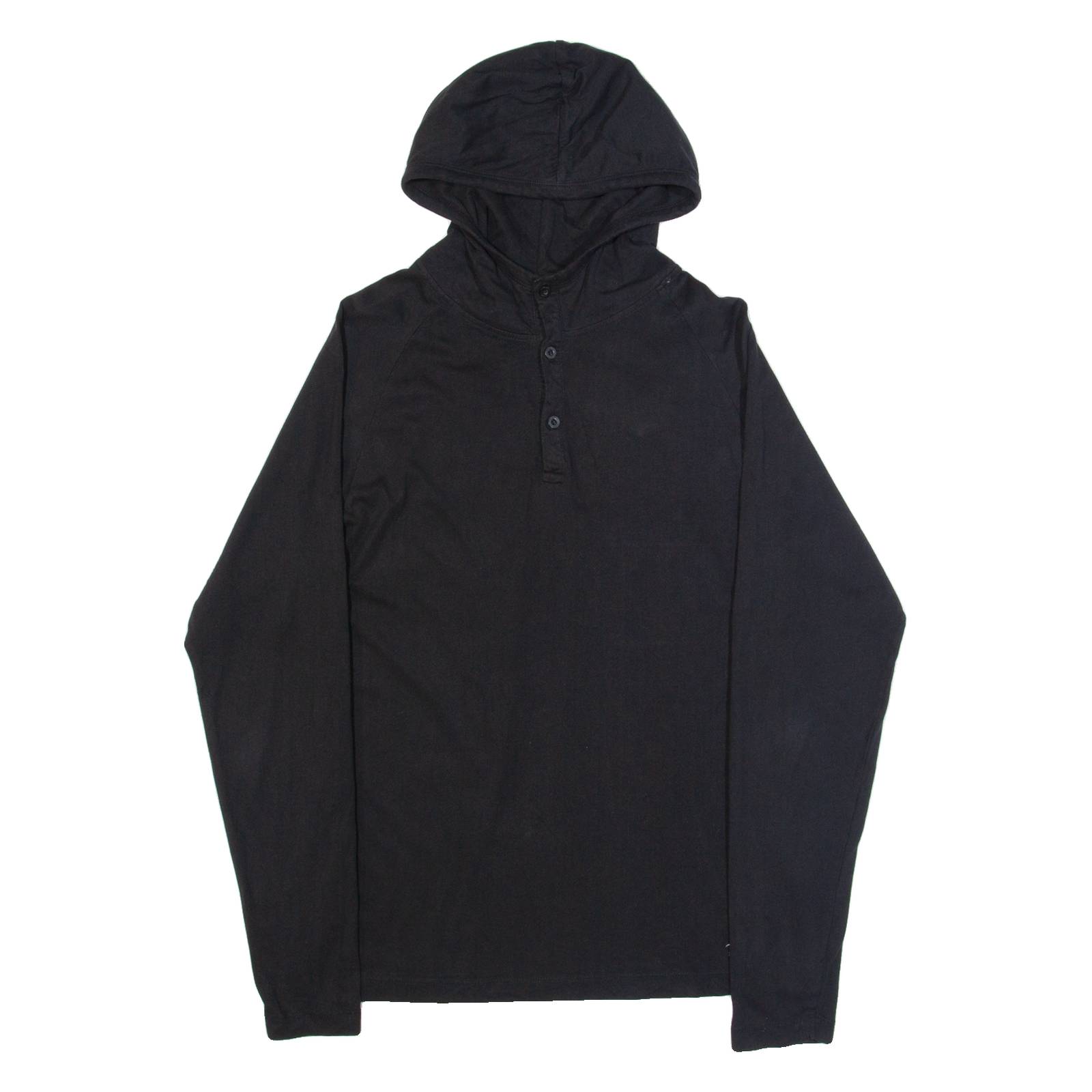 ORIGINAL PENGUIN Lightweight Mens Black Hoodie L