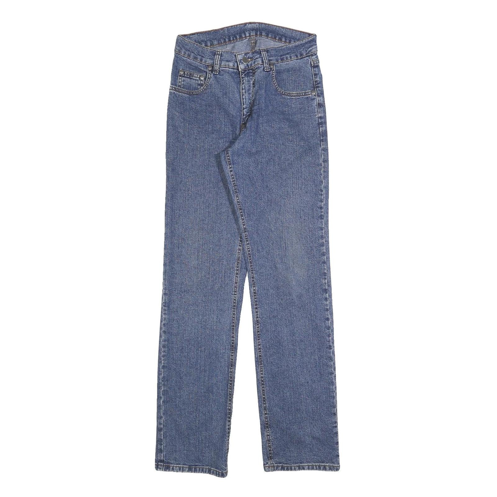 PIONEER Womens Jeans Blue Slim Straight Denim Medium W28 L32 Classic Cotton