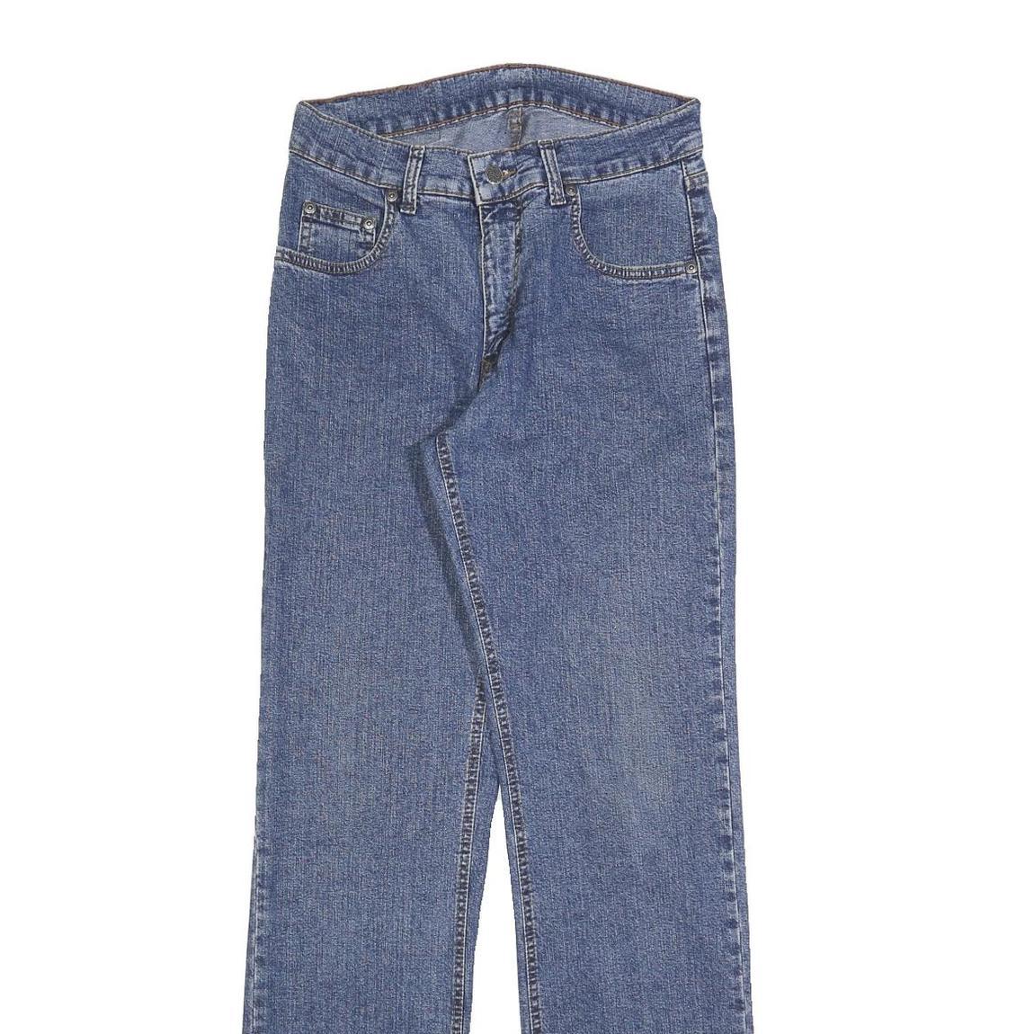 PIONEER Womens Jeans Blue Slim Straight Denim Medium W28 L32 Classic Cotton