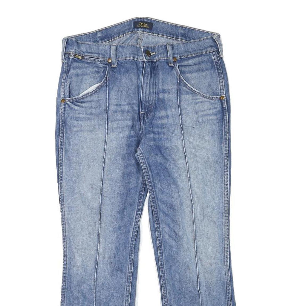 POLO RALPH LAUREN Womens Regular Fit Blue Denim Straight Jeans W30 L25 Classic