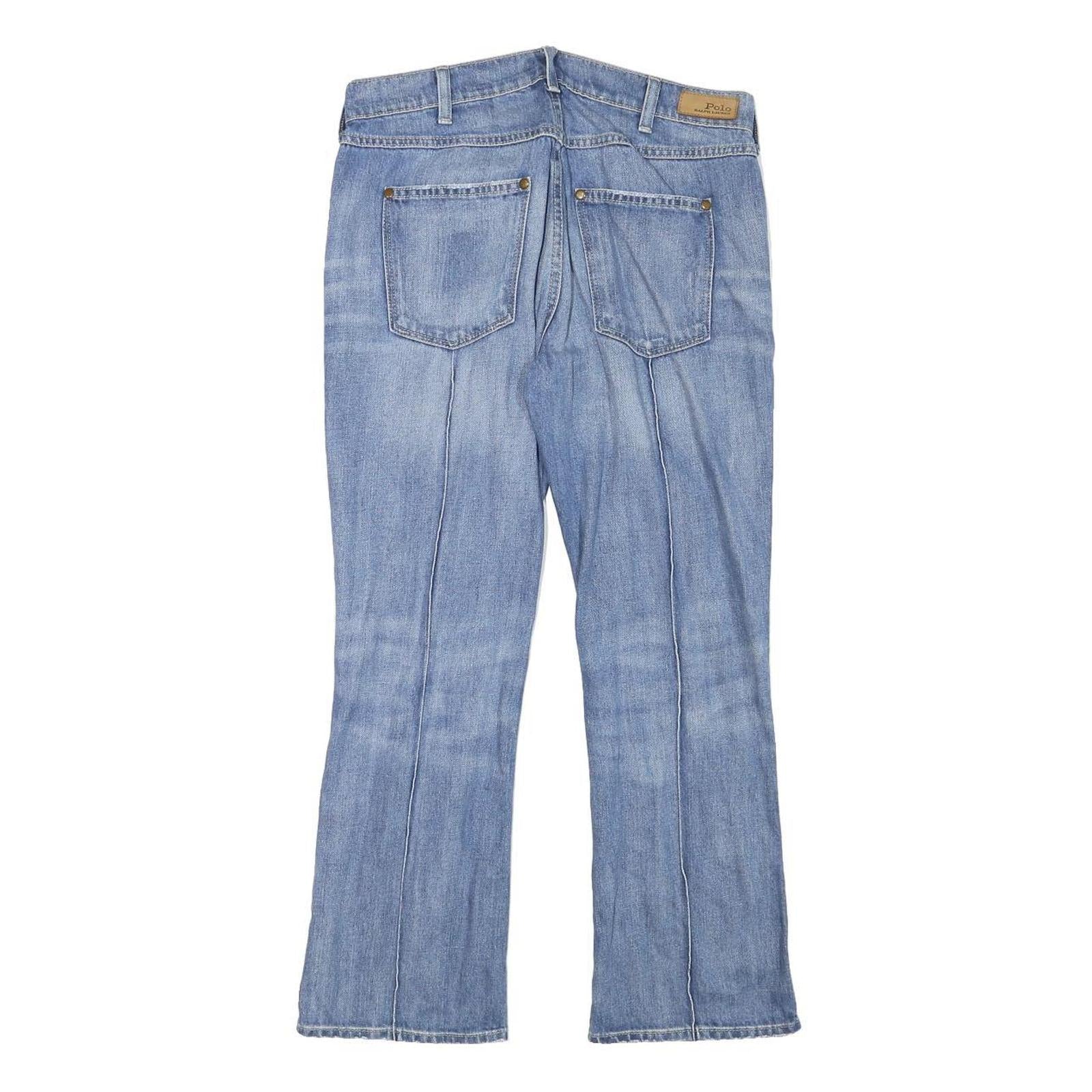 POLO RALPH LAUREN Womens Regular Fit Blue Denim Straight Jeans W30 L25 Classic