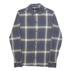 ALL SAINTS Mens Blue & White Check Shirt XS Classic Cotton Casual