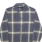 ALL SAINTS Mens Blue & White Check Shirt XS Classic Cotton Casual
