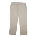 CARHARTT Mens Beige Cotton Relaxed Straight Trousers W40 L30 Workwear Durable