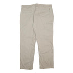 CARHARTT Mens Beige Cotton Relaxed Straight Trousers W40 L30 Workwear Durable