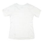 NIKE Womens White Polyester Blend Sports T-Shirt XS Short Sleeve Crew Neck