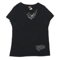 HARLEY DAVIDSON Mens Black Graphic T-Shirt XL Short Sleeve V-Neck Cotton Blend
