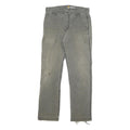 CARHARTT Mens Relaxed Fit Grey Cotton Blend Relaxed Leg Trousers W34 L31