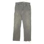 CARHARTT Mens Relaxed Fit Grey Cotton Blend Relaxed Leg Trousers W34 L31