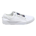 TOMMY HILFIGER Womens White Leather Low Top Trainers UK 5 Comfortable Casual