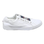 TOMMY HILFIGER Womens White Leather Low Top Trainers UK 5 Comfortable Casual