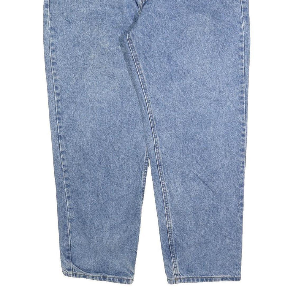 CARHARTT Mens Relaxed Blue Denim Light W36 L26 Zip Cotton Blend Jeans