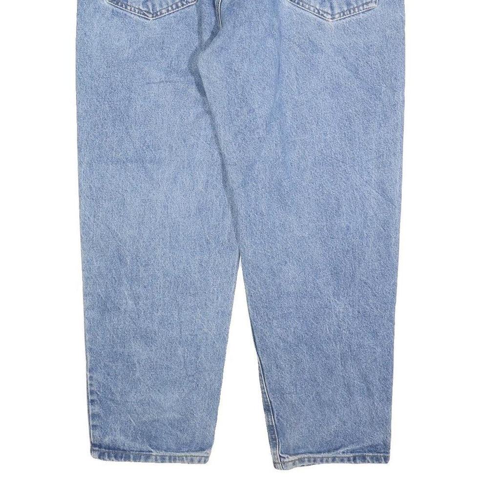 CARHARTT Mens Relaxed Blue Denim Light W36 L26 Zip Cotton Blend Jeans