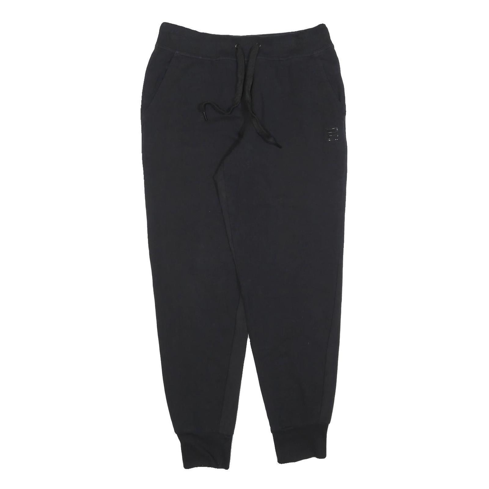 FILA Mens Joggers Black Slim Tapered S W28 L28 Cotton Blend Casualwear