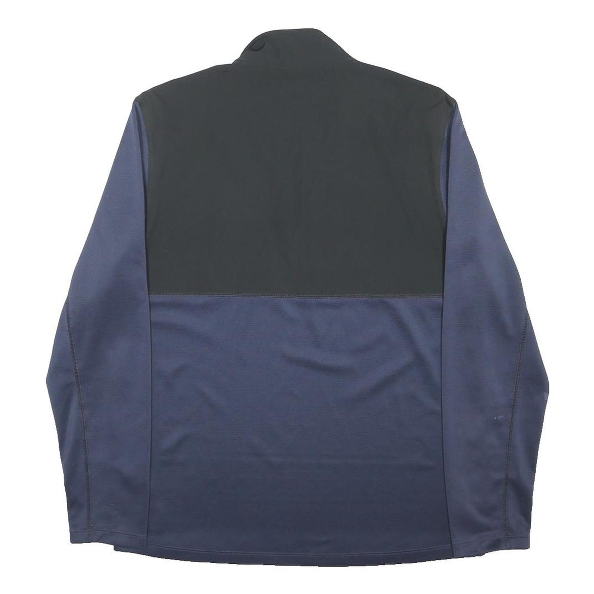 NIKE Mens Blue & Black 1/4 Zip M Dri-Fit Polyester Blend Sweatshirt Pullover