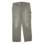 CARHARTT Mens Regular Fit Beige Cotton Blend Workwear Trousers W36 L30 Utility