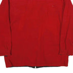 MARLBORO Mens Red Cotton Blend Zip Jacket L Classic Casual Outerwear