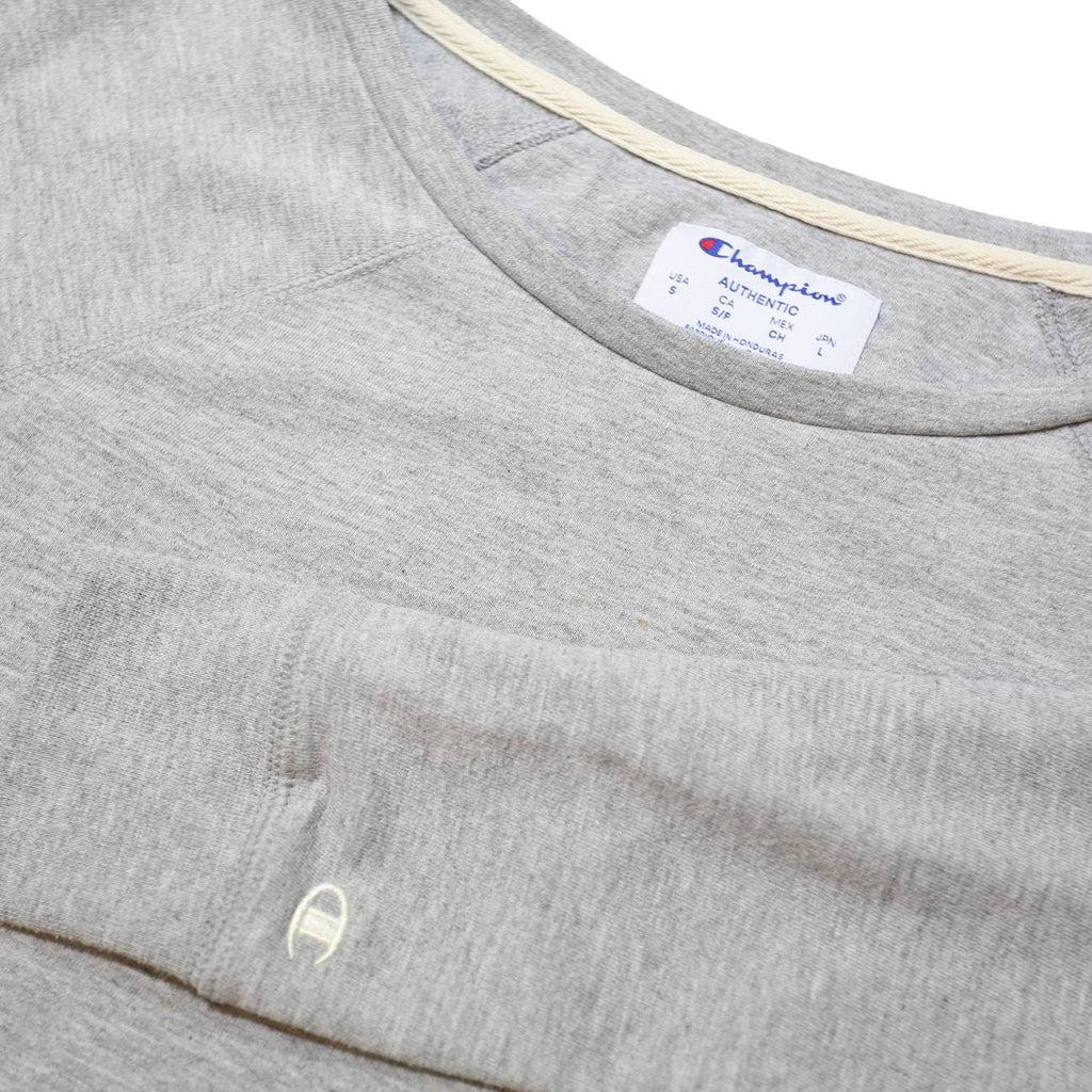 CHAMPION Womens Grey Cotton Blend Crew Neck S Lightweight Pullover Sweatshirt