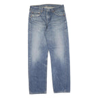 LEVI'S 501 Mens Jeans Blue Regular Straight Denim Medium W32 L30 Classic Fit