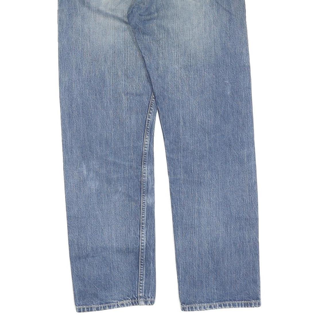 LEVI'S 501 Mens Jeans Blue Regular Straight Denim Medium W32 L30 Classic Fit