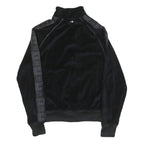 CHAMPION Mens Black Track Jacket S Polyester Blend Plain Zip Casual Sportswear
