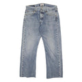 LEVI'S 501 Mens Jeans Blue Regular Straight Denim Medium W32 L26 Classic Button