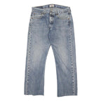 LEVI'S 501 Mens Jeans Blue Regular Straight Denim Medium W32 L26 Classic Button