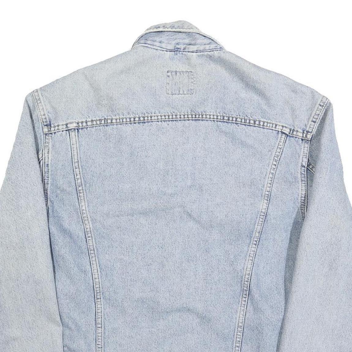LEE Mens Blue Denim Cotton Jacket XL Woven Classic Button Closure Vintage