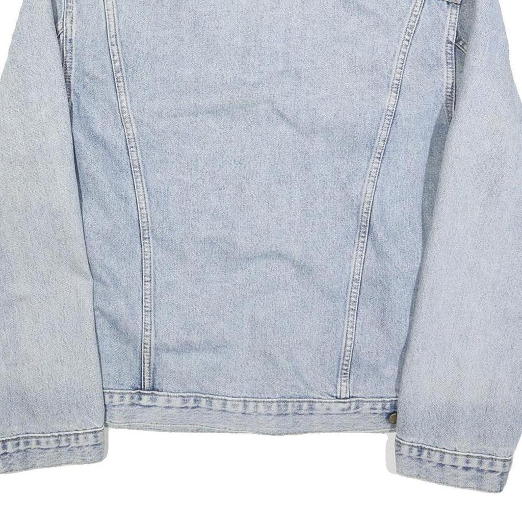 LEE Mens Blue Denim Cotton Jacket XL Woven Classic Button Closure Vintage