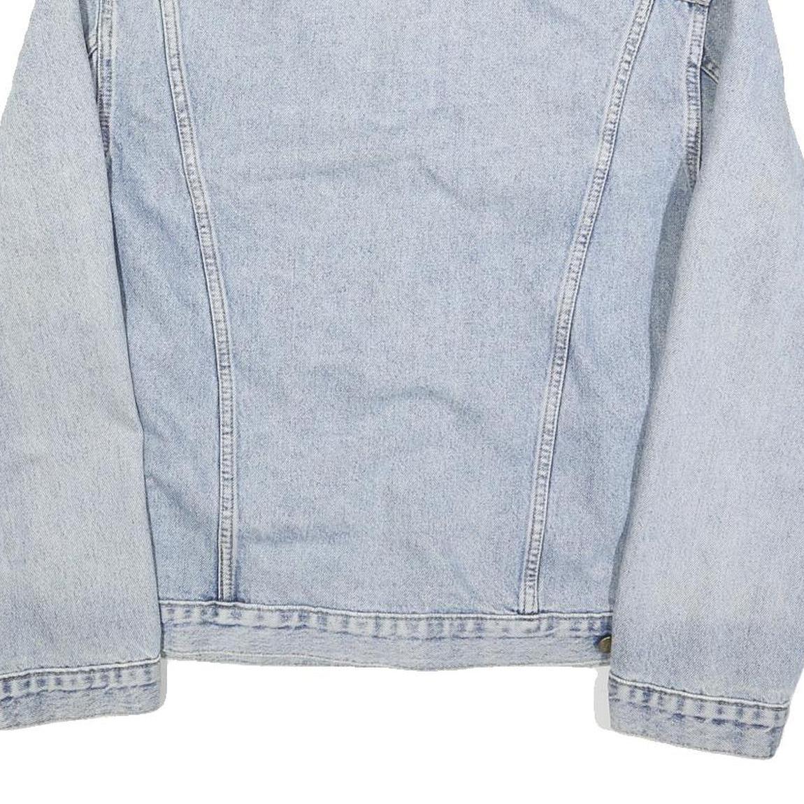 LEE Mens Blue Denim Cotton Jacket XL Woven Classic Button Closure Vintage